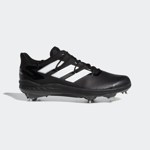 adidas Men's Adizero Afterburner 8 Baseball Shoe, Black/White/White, 8.5 in Saudi Arabia