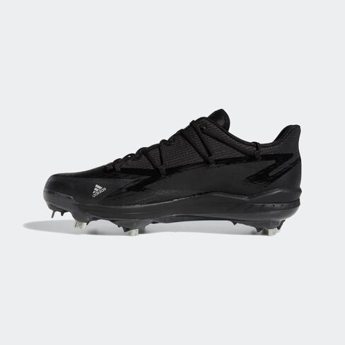 adidas Men's Adizero Afterburner 8 Baseball Shoe, Black/White/White, 8.5 in Saudi Arabia