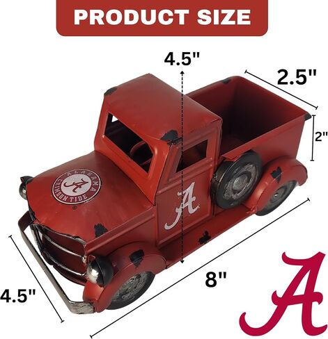 Hanna's Handiworks NCAA Retro Truck Vintage Farmhouse Table Decor, Desktop Storage | Show Off Your School Spirit | Decorate for Any Holiday or Occasion in Saudi Arabia