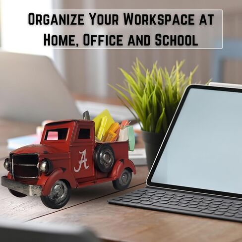 Hanna's Handiworks NCAA Retro Truck Vintage Farmhouse Table Decor, Desktop Storage | Show Off Your School Spirit | Decorate for Any Holiday or Occasion in Saudi Arabia