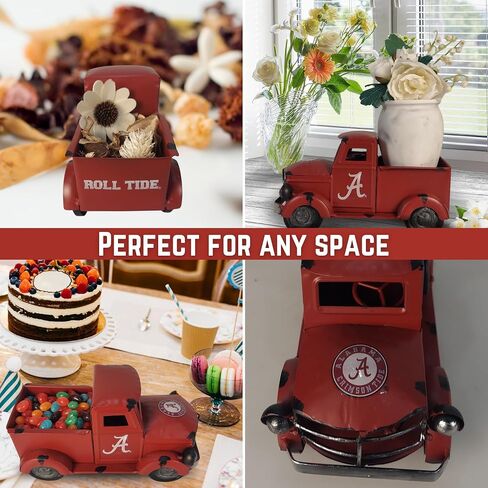 Hanna's Handiworks NCAA Retro Truck Vintage Farmhouse Table Decor, Desktop Storage | Show Off Your School Spirit | Decorate for Any Holiday or Occasion in Saudi Arabia