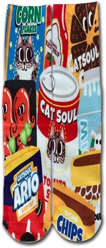KACOLOR Crazy Socks for Men Novelty Socks Silly Funny Colorful Snack & Junk Food Crew Unisex Socks in Saudi Arabia