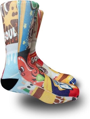 KACOLOR Crazy Socks for Men Novelty Socks Silly Funny Colorful Snack & Junk Food Crew Unisex Socks in Saudi Arabia