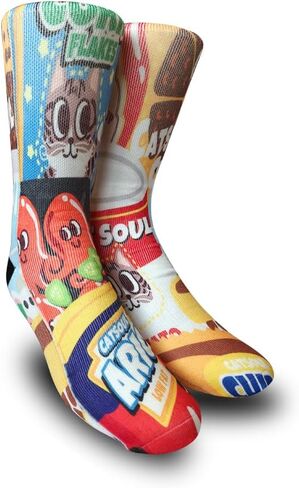 KACOLOR Crazy Socks for Men Novelty Socks Silly Funny Colorful Snack & Junk Food Crew Unisex Socks in Saudi Arabia