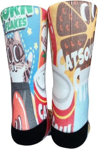 KACOLOR Crazy Socks for Men Novelty Socks Silly Funny Colorful Snack & Junk Food Crew Unisex Socks in Saudi Arabia