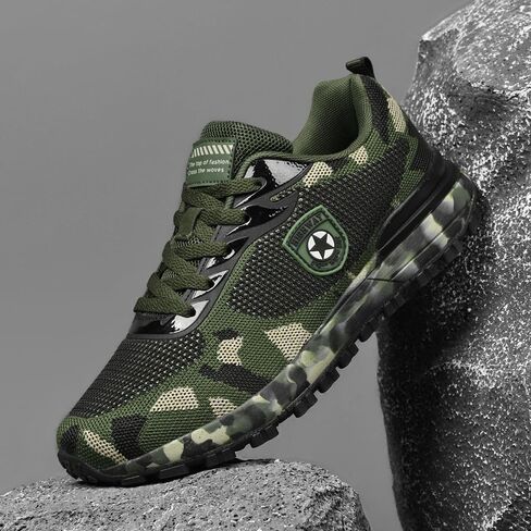 Men's Cross Country Running Shoes for Outdoor Climbing Hiking Casual Training Camouflage Shoes in Saudi Arabia