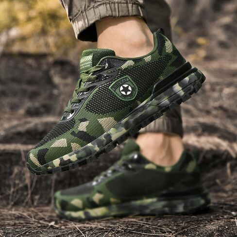 Men's Cross Country Running Shoes for Outdoor Climbing Hiking Casual Training Camouflage Shoes in Saudi Arabia