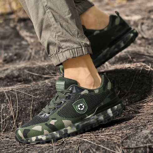 Men's Cross Country Running Shoes for Outdoor Climbing Hiking Casual Training Camouflage Shoes in Saudi Arabia