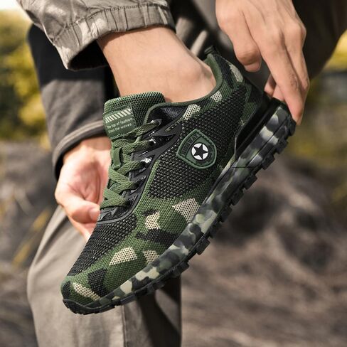 Men's Cross Country Running Shoes for Outdoor Climbing Hiking Casual Training Camouflage Shoes in Saudi Arabia