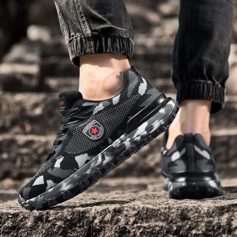 Men's Cross Country Running Shoes for Outdoor Climbing Hiking Casual Training Camouflage Shoes in Saudi Arabia