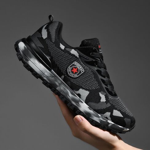 Men's Cross Country Running Shoes for Outdoor Climbing Hiking Casual Training Camouflage Shoes in Saudi Arabia