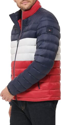 Tommy Hilfiger Men's Ultra Loft Lightweight Packable Puffer Jacket (Standard and Big & Tall), Red, X-Large in Saudi Arabia