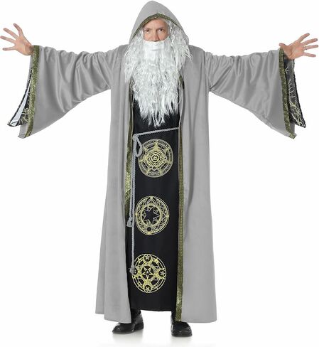 Lmyove Mens Wizard Robe Costume Renaissance Faire Costum in Kuwait