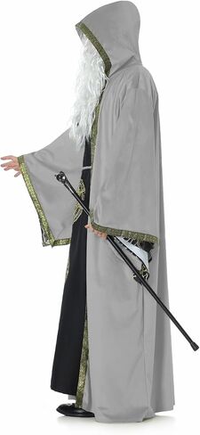 Lmyove Mens Wizard Robe Costume Renaissance Faire Costum in Kuwait