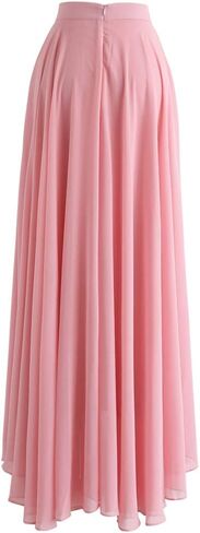 CHICWISH Women's Timeless Favorite Chiffon Maxi Prom Party Skirt in Saudi Arabia