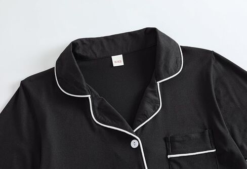 Vopmocld Unisex Kids Button Down Pajama Sets Short Sleeve & Shorts Solid Color Teens Outfit with Pockets Lounge Sets in Kuwait