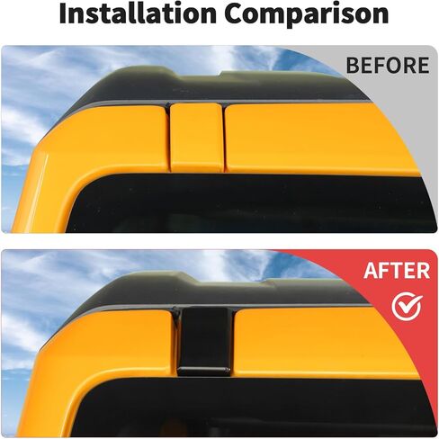 JWWY Top of The Roof Windshield Roof Rack Mounting Point Cover Trim Fit for 2021-2024+Ford Bronco Exterior Accessories Black 2PCS in Saudi Arabia