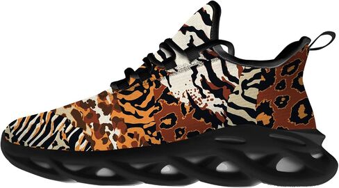 Ciadoon Leopard Shoes for Men Women Road Running Shoes Walking Tennis Sneakers Athletic Jogging Shoes Gifts for Boy Girl in Saudi Arabia