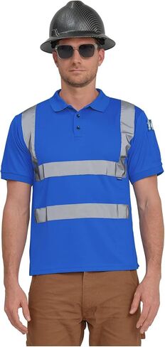 AYKRM High Visibility Security Polo Shirts neon Construction Work Shirts in Kuwait
