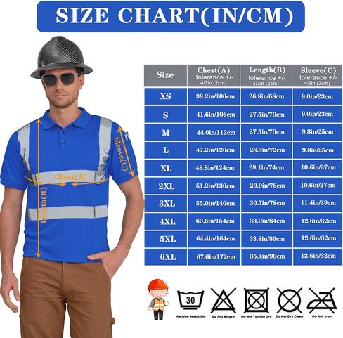 AYKRM High Visibility Security Polo Shirts neon Construction Work Shirts in Kuwait
