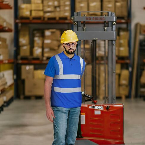 AYKRM High Visibility Security Polo Shirts neon Construction Work Shirts in Kuwait