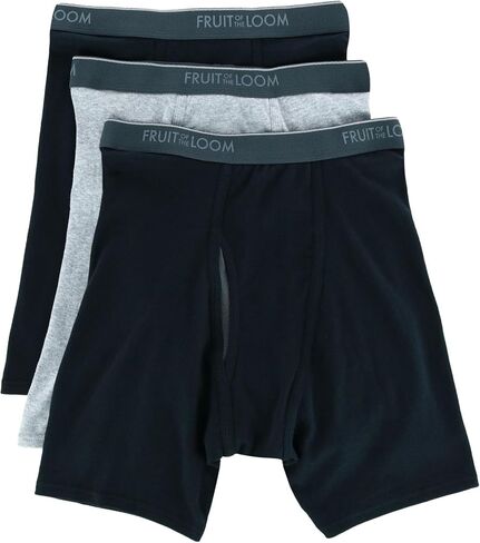Fruit of the Loom Men's Coolzone Assorted Boxer Briefs - 3 Pack 3BL761C XL Assorted in Saudi Arabia