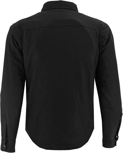 Men's Motorcycle Riding Flannel Shirt, Concealed Carry Jacket,CE Approved with Level 1 Protection Kevlar on Protected Areas in Saudi Arabia