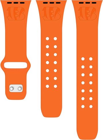 GAME TIME Cincinnati Bengals Engraved Silicone Sport Watch Band Compatible with Apple Watch in Saudi Arabia