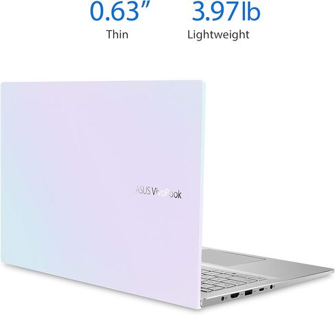ASUS VivoBook S15 S533 Thin and Light Laptop, 15.6" FHD Display, Intel Core i7-1165G7 CPU, 16GB DDR4 RAM, 512GB PCIe SSD, Wi-Fi 6, Windows 11 Home, AI Noise-Cancellation, Indie Black, S533EA-DH74 in Kuwait