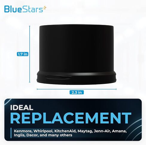 Ultra Durable 2260518B Refrigerator Water Filter Cap Replacement Part by BlueStars – Exact Fit For Whirlpool & Kenmore Refrigerators - Replaces 2260502B WP2260518B WP2260518BVP PS11739970 - PACK OF 2 in Saudi Arabia