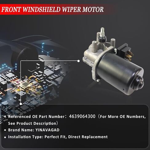 4639064300 Front Windshield Wiper Motor for Mercedes-Benz G500 2002-2008 ، G55 AMG 2003-2011 ، G550 2009-2018 ، G63 AMG 2013-2018 ، G65 AMG 2016-2018 in Saudi Arabia
