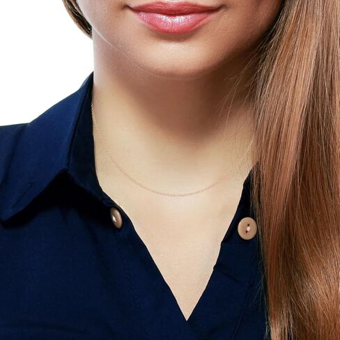 14k Gold Over 925 Sterling Silver Chain Necklace for Women Layering Necklaces 18" 1.6mm Cable Chain Necklace Sturdy & Shiny Women's Gold Chain Necklaces Upgraded Spring-Ring Clasp in Kuwait