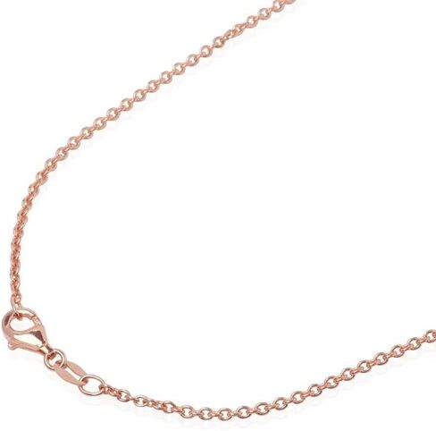 14k Gold Over 925 Sterling Silver Chain Necklace for Women Layering Necklaces 18" 1.6mm Cable Chain Necklace Sturdy & Shiny Women's Gold Chain Necklaces Upgraded Spring-Ring Clasp in Kuwait