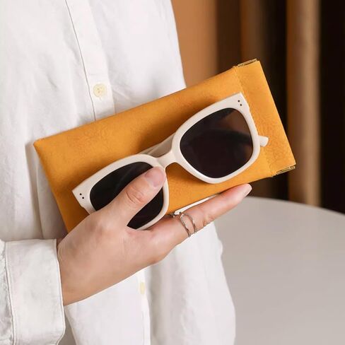 3 قطع من الجلد نظارة شمسية حقيبة نظارة شمسية ، حقيبة نظارات ناعمة in Kuwait