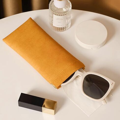 3 قطع من الجلد نظارة شمسية حقيبة نظارة شمسية ، حقيبة نظارات ناعمة in Kuwait