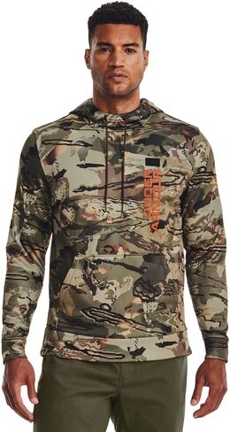 Under Armour Mens Expanse Camo Hoodie | Lightweight Breathable Fleece | Kangaroo Pocket for Hunting or Casual Wear in Saudi Arabia