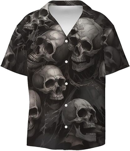 رجال مضحكة قميص هاواي الصيف 3D الرسومية أسفل الأكمام قصيرة الأكمام الاستوائية شاطئ القميص Aloha in Kuwait