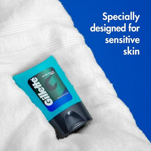 Gillette After Shave Gel, Sensitive Skin, 2.5 Oz (Pack of 6) in Saudi Arabia