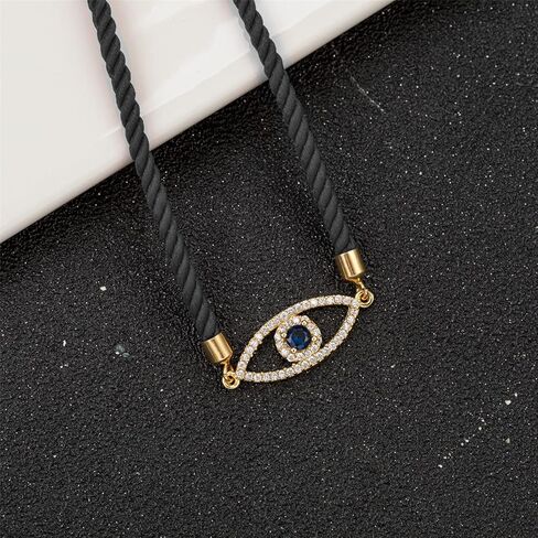 Handmade Evil Eye Bracelet for Women Men Boys Girls Red Black String Braided Adjustable Rope Zircon Evil Eye Charm Bracelets in Saudi Arabia