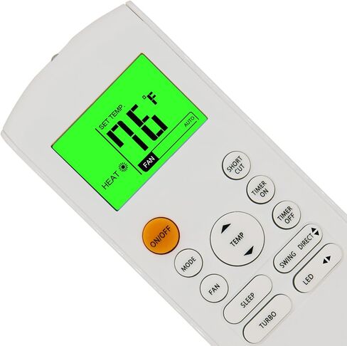 Replacement Remote Control for Midea MRCOOL FRIMEC Klimaire AC Air Conditioner RG57B1/BGE RG57B2/BGE RG57B/BGE RG57/BGE RG57A/BGE RG57A6/BGEF RG57A7/BGEF RG57A6/BGEFU1 RG57E1/BGEU1 RG57H3/BGEFU1 in Saudi Arabia
