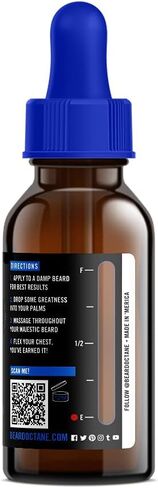 Beard Octane - Ginger Jamboree Beard Oil - 1 fl. Oz. - Premium Beard Care with Jojoba Oil - Beard Itch and Dry Skin Relief - All Natural Ingredients - Handcrafted in the USA in Saudi Arabia