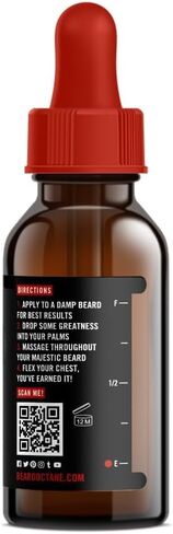 Beard Octane - Ginger Jamboree Beard Oil - 1 fl. Oz. - Premium Beard Care with Jojoba Oil - Beard Itch and Dry Skin Relief - All Natural Ingredients - Handcrafted in the USA in Saudi Arabia