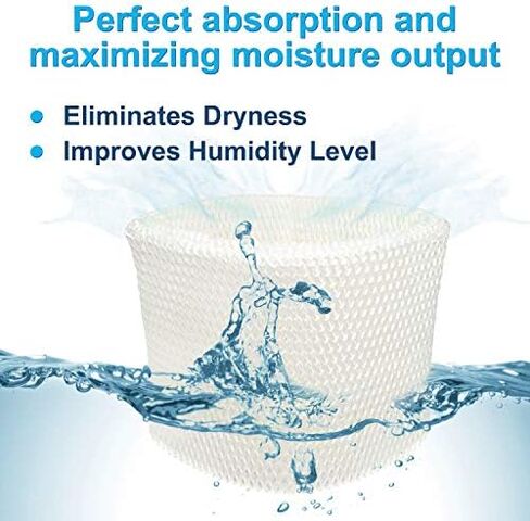 HQRP 2-Pack Wick Filter Compatible with Vicks VEV320, V3100, V3500, V3600, V3700, V3800, V3900, V3500N, V3850, V750, Kaz 3020 KAZ3020 Humidifiers, WF2 Replacement in Saudi Arabia