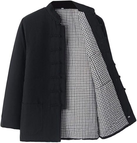ZooBoo Cotton Padded Uniform Clothing - Tai Chi Chinese Traditional Clothing for Seniors Beginners Men Arthritis - Cotton in Saudi Arabia