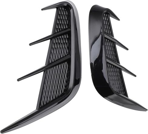 1 Pair Side Vent Trim Universal Left Right Marker Side Air Vent Cover Decorative Stickers for 1 Series E90 Body Side Air Wing Vent Trim Car Mudguard Side Wing Trim (Glossy Black) in Saudi Arabia