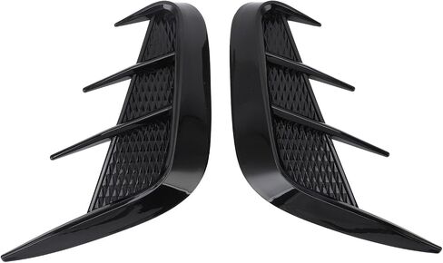 1 Pair Side Vent Trim Universal Left Right Marker Side Air Vent Cover Decorative Stickers for 1 Series E90 Body Side Air Wing Vent Trim Car Mudguard Side Wing Trim (Glossy Black) in Saudi Arabia