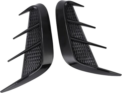 1 Pair Side Vent Trim Universal Left Right Marker Side Air Vent Cover Decorative Stickers for 1 Series E90 Body Side Air Wing Vent Trim Car Mudguard Side Wing Trim (Glossy Black) in Saudi Arabia