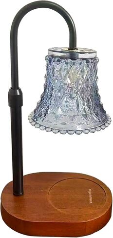 Candle Warmer Lamp with Timer，Adjustable Height Electric Candle Lamp Warmer，Dimmable Wax Melt Warmer with 3 Bulbs for Jar Candles，Mom Christmas Birthday Gifts for Women New Home Office Decor (Walnut) in Saudi Arabia