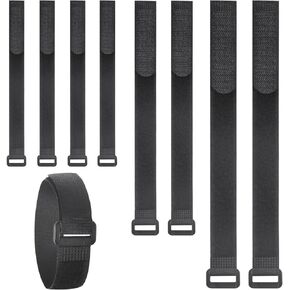 Cable Straps, 30Pcs Fastening Cable Straps, Reusable Hook and Loop Straps, Adjustable Cinch Straps, Cable Ties Down Straps Securing Straps with Buckle for Cords Cables Organized, 12/8/6Inch