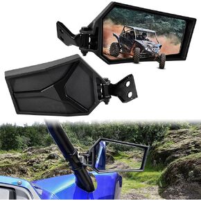 SAUTVS Adjustable Rearview Side Mirrors for Yamaha YXZ 1000, Folding Clear Rear View Side Mirrors for Yamaha YXZ 1000R / SE/SS/SS SE 2019-2024 Accessories(2PCS)